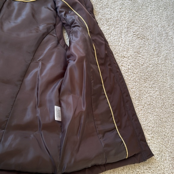Charter Club Brown Puffer Vest Petite Small – Zip Front, Quilted, Lightweight - Picture 9 of 10